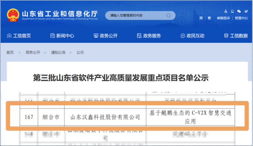 汉鑫科技：引领C-V2X智慧交通应用，助力山东省软件产业高质量发展