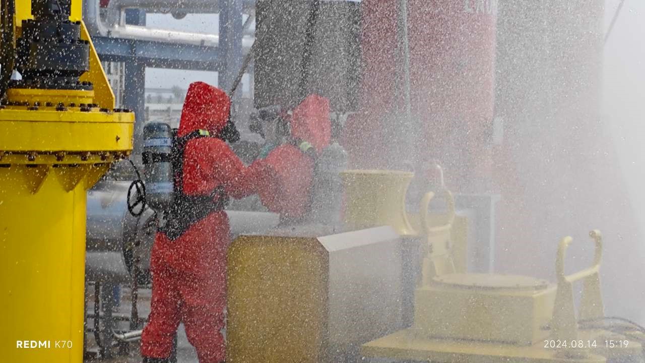 液氨装卸船泄露应急演练圆满举行