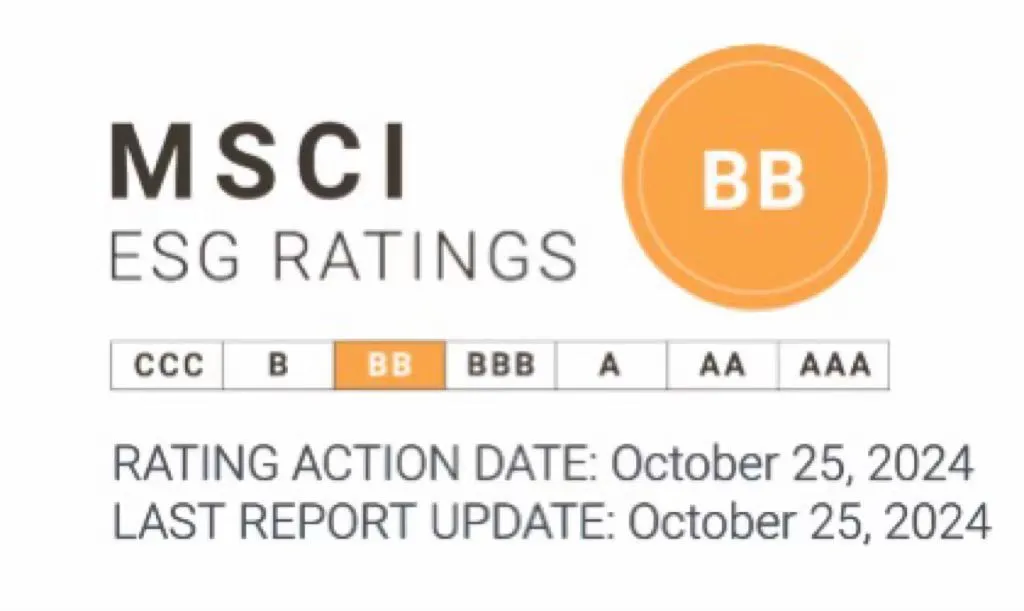 ESG实践再获认可，玲珑MSCI ESG评级提升至BB级