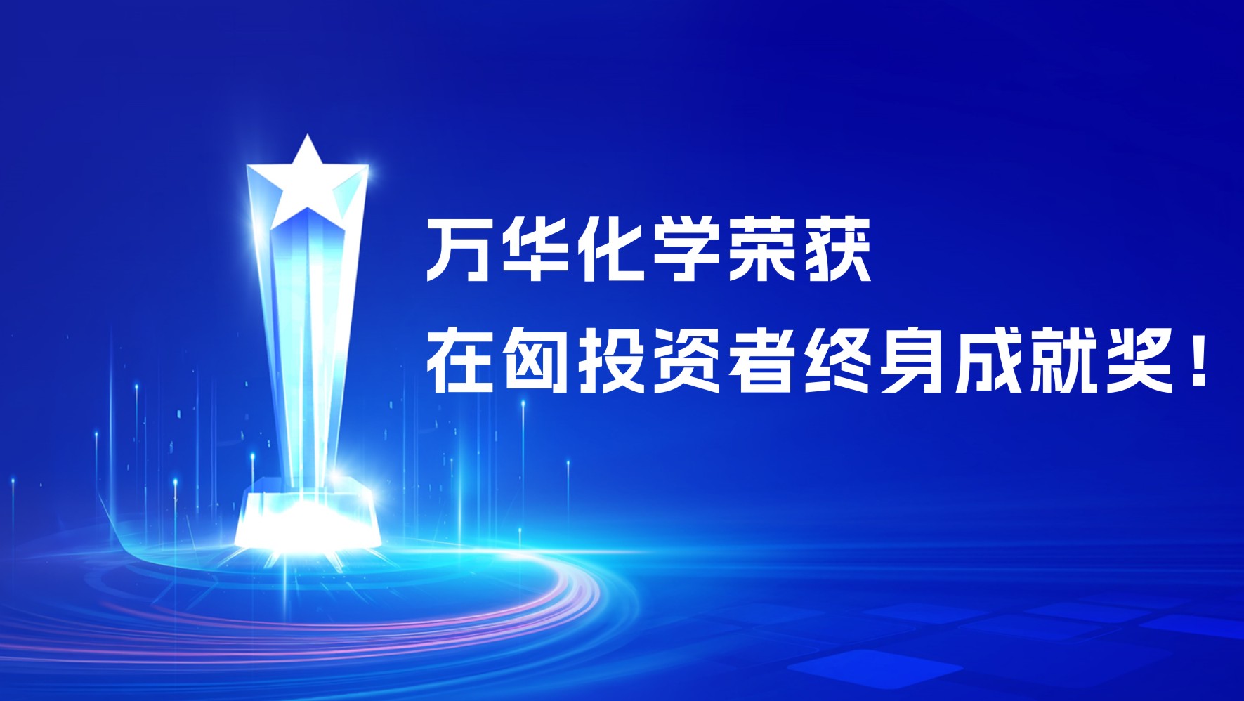万华化学荣获在匈投资者终身成就奖！