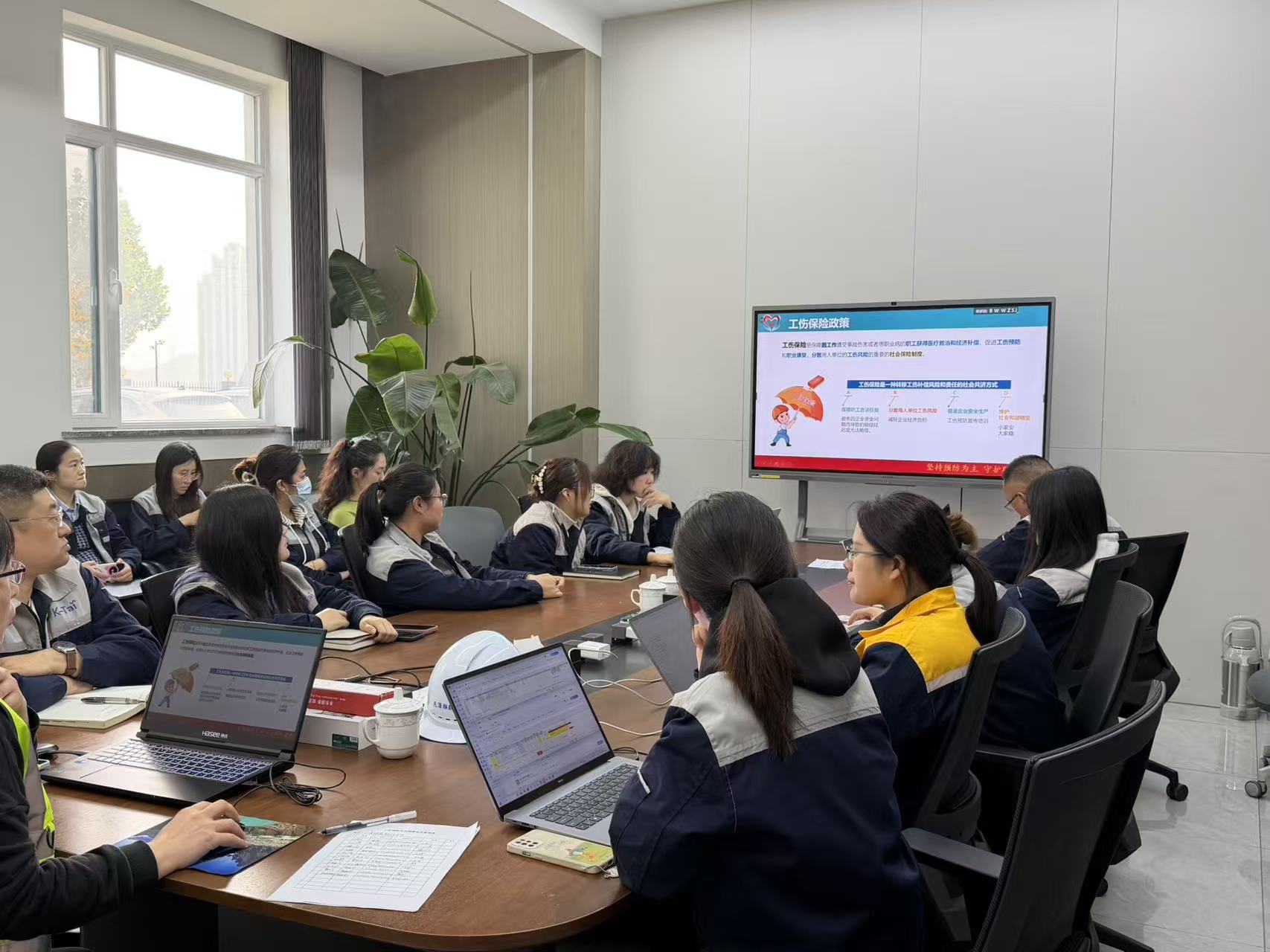 筑牢安全防线，护航企业发展 | 坤泰股份携手福山区人社局开展工伤预防精准培训